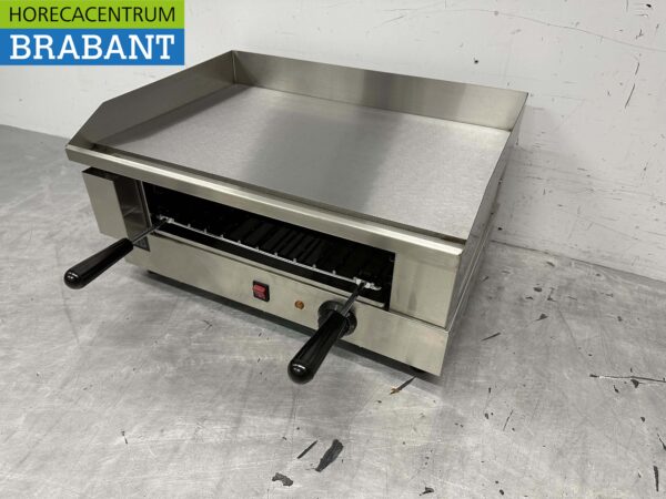 Grillplatte aus Edelstahl mit Salamandergrill 55 cm 230V Horeca – Bild 2
