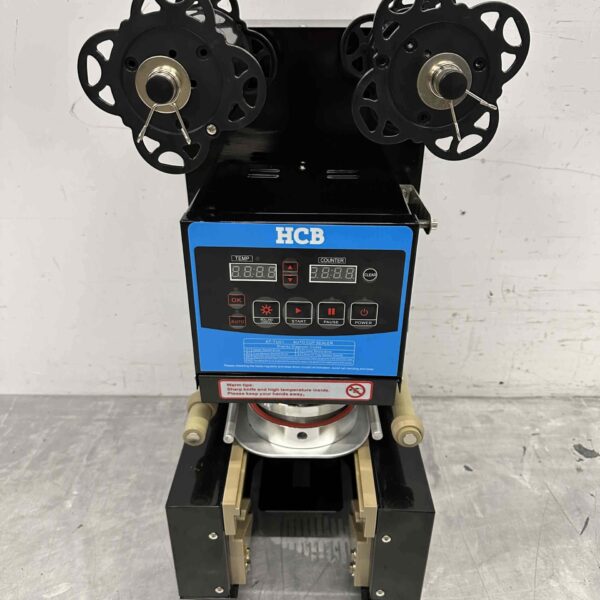 Automatischer Tassenverschließer Tassenverschließmaschine Bubble Tea 300/500 Tassen pro Stunde 230V Horeca