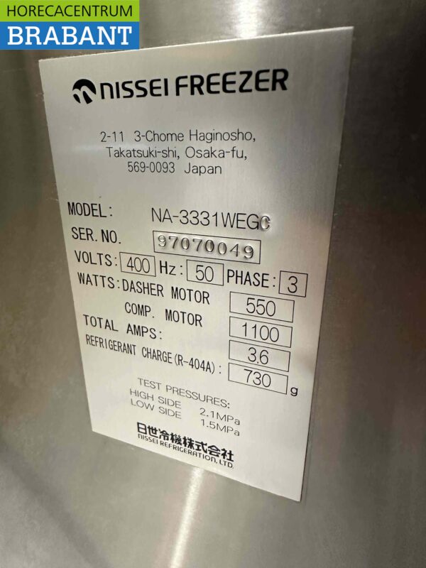 Edelstahl Nissei Softeismaschine Milkshake NA3331 NA-3331 400V Horeca – Bild 6