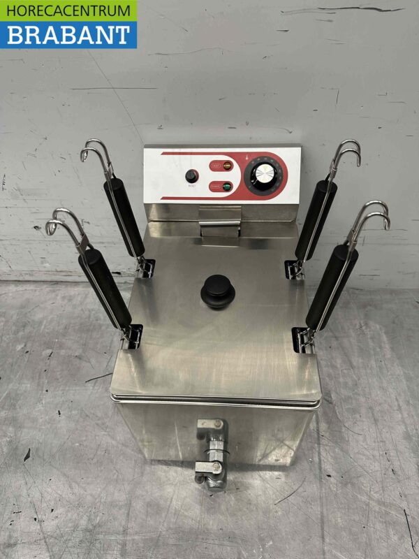 Edelstahl Elektrischer Nudelkocher Pasta 4 Körbe 230V Catering – Bild 2