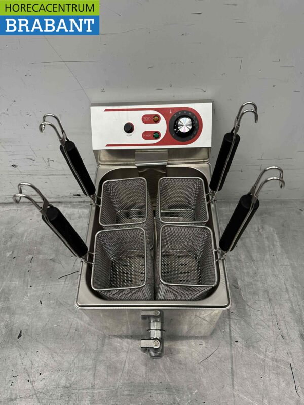 Edelstahl Elektrischer Nudelkocher Pasta 4 Körbe 230V Catering – Bild 5