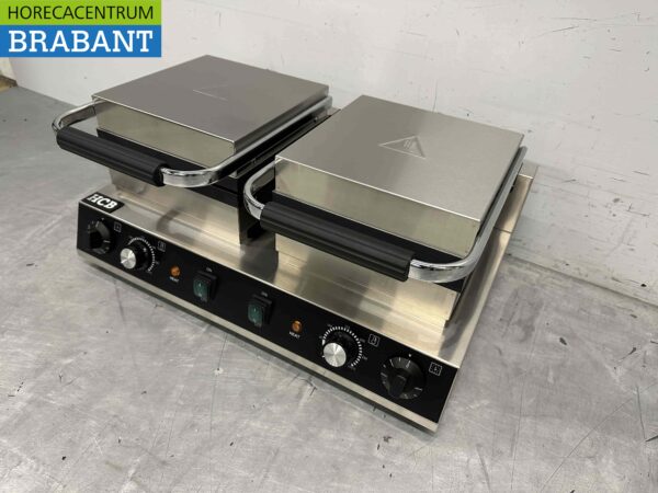 Doppeltes Waffeleisen aus Edelstahl Lüttich Waffeln 230V Catering – Bild 3