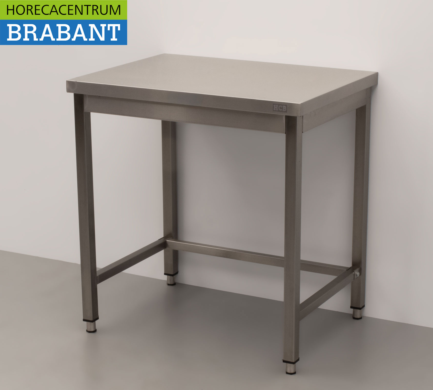 HCB Edelstahl Arbeitstisch Basic-line 80 x 60 x 85 cm Catering – Bild 2