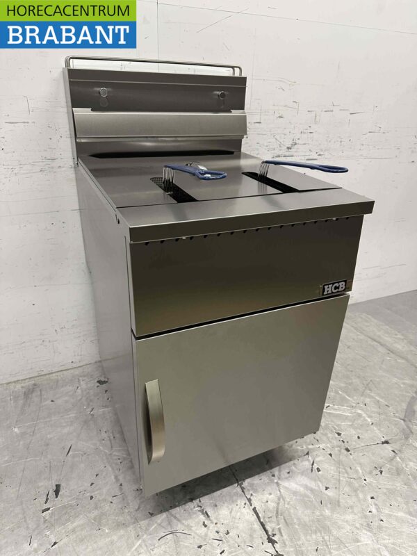 Edelstahl Friteuse Fritteuse 45 Liter Premium-line GAS Catering – Bild 3