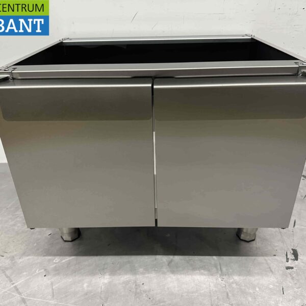 Sockel aus Edelstahl mit 2 Flügeltüren 650 Serie 70 cm Horeca
