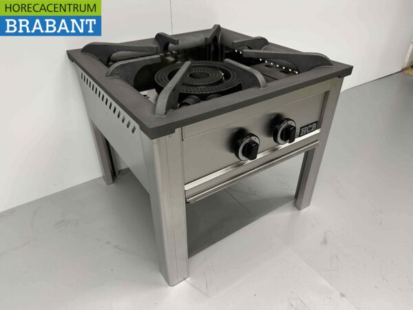 Edelstahl Hokker Wok Brenner Wok Doppelbrenner Premium-line 22 kW Horeca – Bild 3