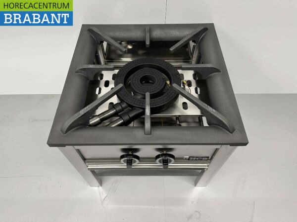 Edelstahl Hokker Wok Brenner Wok Doppelbrenner Premium-line 22 kW Horeca – Bild 4