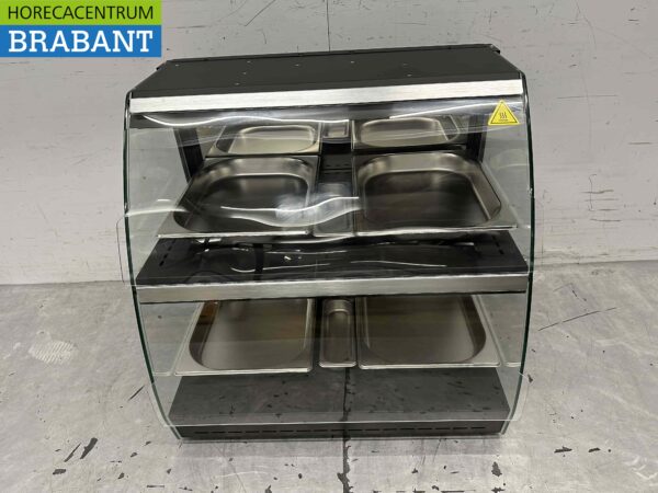 Edelstahl-Deluxe-Wärmeschrank 4 x ½ GN 63 cm 230V Horeca