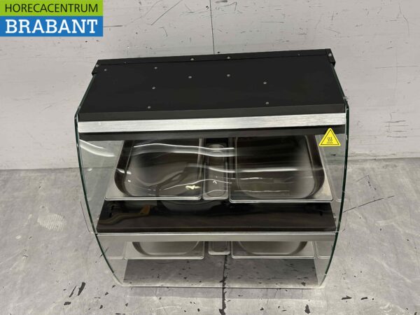 Edelstahl-Deluxe-Wärmeschrank 4 x ½ GN 63 cm 230V Horeca – Bild 2