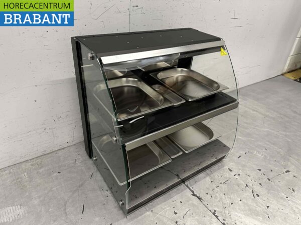 Edelstahl-Deluxe-Wärmeschrank 4 x ½ GN 63 cm 230V Horeca – Bild 3