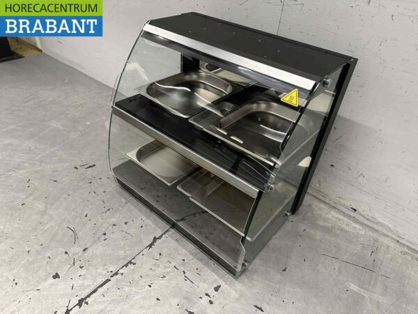 Edelstahl-Deluxe-Wärmeschrank 4 x ½ GN 63 cm 230V Horeca – Bild 4