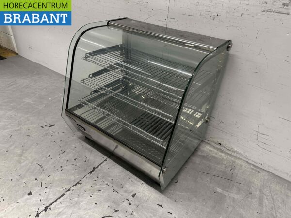 Edelstahl-Deluxe-Warmhaltevitrine 120 Liter 68 cm 230V Horeca – Bild 2