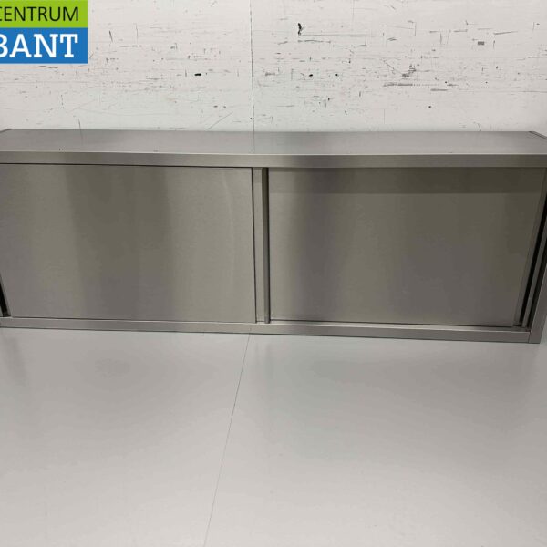 Edelstahl-Hängeschrank Premium-line 2 Schiebetüren 200 cm Catering