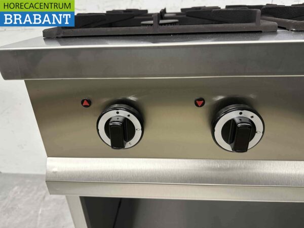 6-flammiger Gasherd aus Edelstahl 700 Serie 110 cm 36 kW Horeca – Bild 6