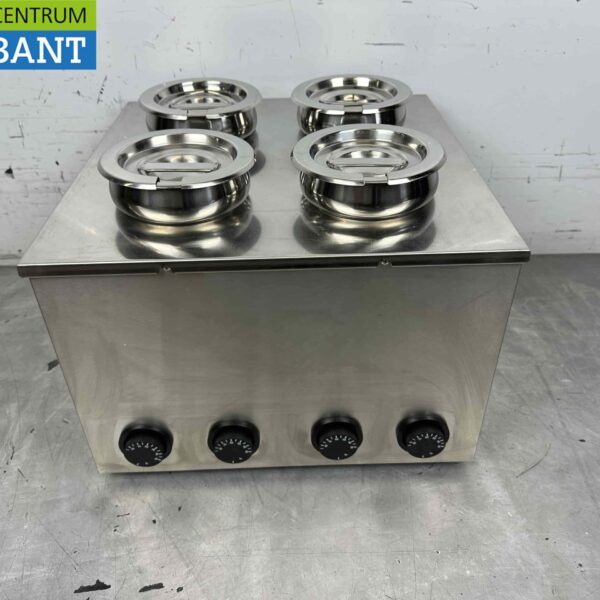 Edelstahl Hot Pot bain marie 4 x 2 Liter 230V Horeca