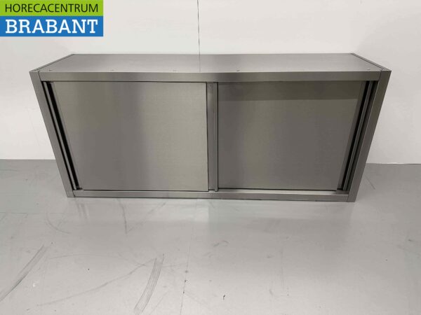 Edelstahl-Hängeschrank Premium-line 2 Schiebetüren 150 cm Catering