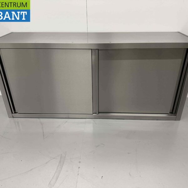 Edelstahl-Hängeschrank Premium-line 2 Schiebetüren 150 cm Catering