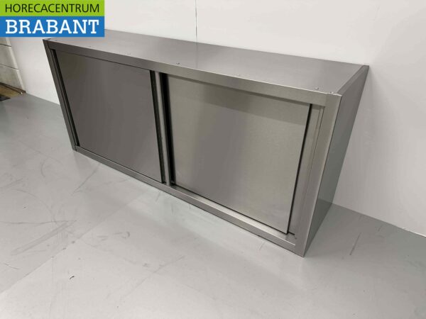 Edelstahl-Hängeschrank Premium-line 2 Schiebetüren 150 cm Catering – Bild 2