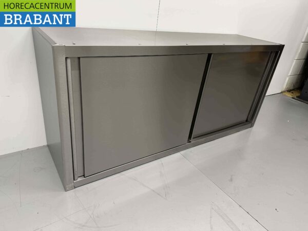 Edelstahl-Hängeschrank Premium-line 2 Schiebetüren 150 cm Catering – Bild 3