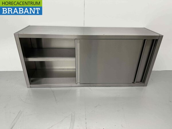 Edelstahl-Hängeschrank Premium-line 2 Schiebetüren 150 cm Catering – Bild 4