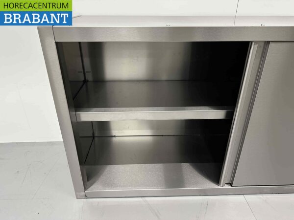 Edelstahl-Hängeschrank Premium-line 2 Schiebetüren 150 cm Catering – Bild 5
