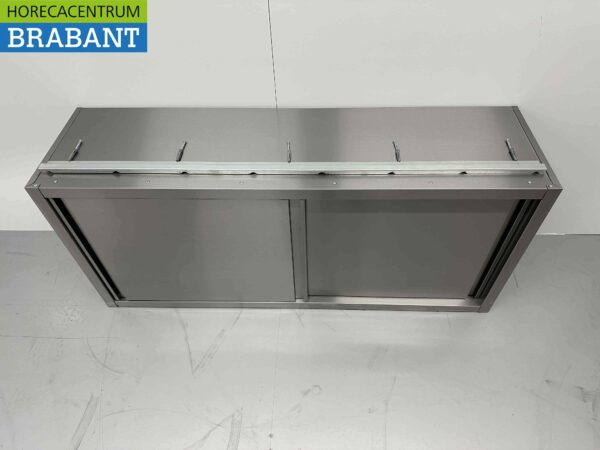 Edelstahl-Hängeschrank Premium-line 2 Schiebetüren 150 cm Catering – Bild 7