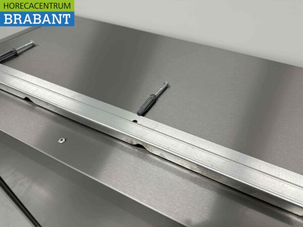 Edelstahl-Hängeschrank Premium-line 2 Schiebetüren 150 cm Catering – Bild 8
