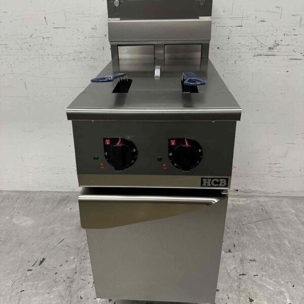 Edelstahl Friteuse Premium-line 2 x 12,5 Liter 400V Horeca