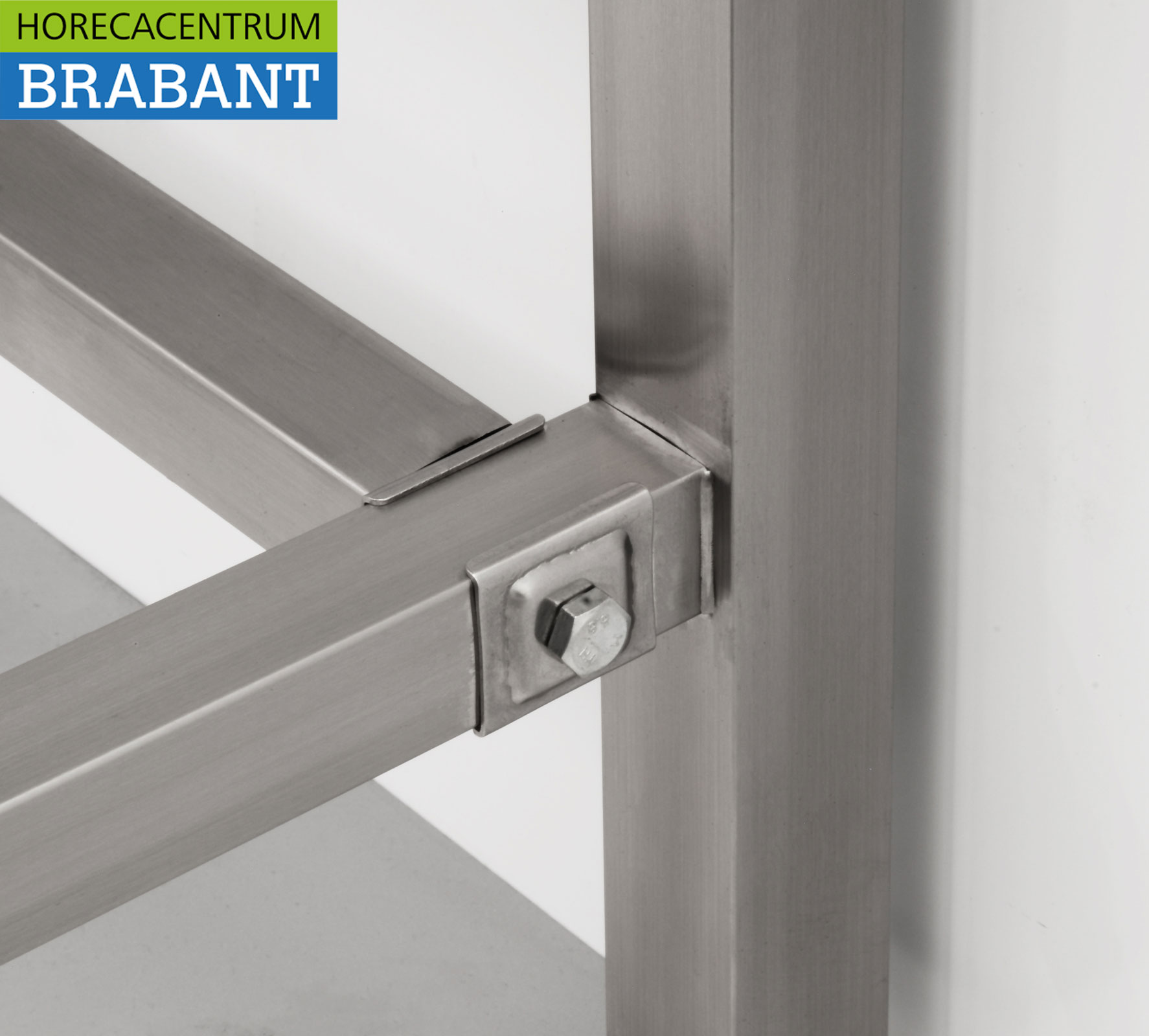 HCB Edelstahl Arbeitstisch Basic-line 150 x 70 x 85 cm Horeca – Bild 5