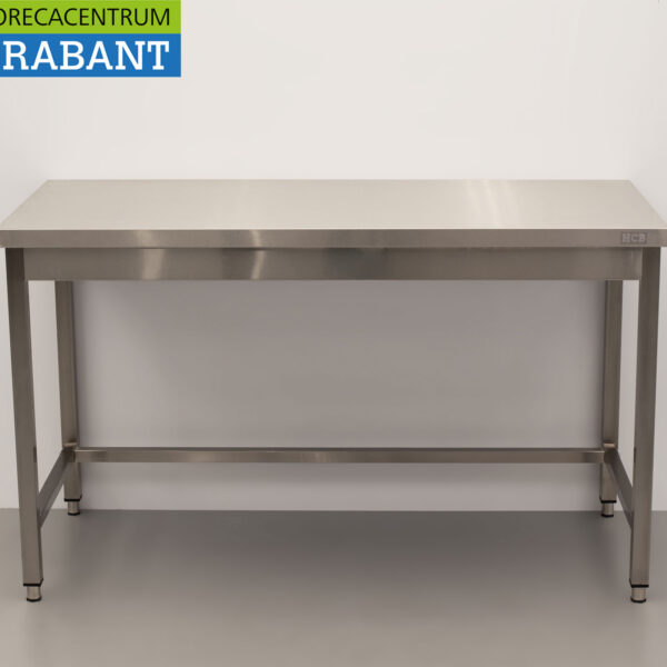 HCB Arbeitstisch Basic-line aus Edelstahl 140 x 60 x 85 cm Catering
