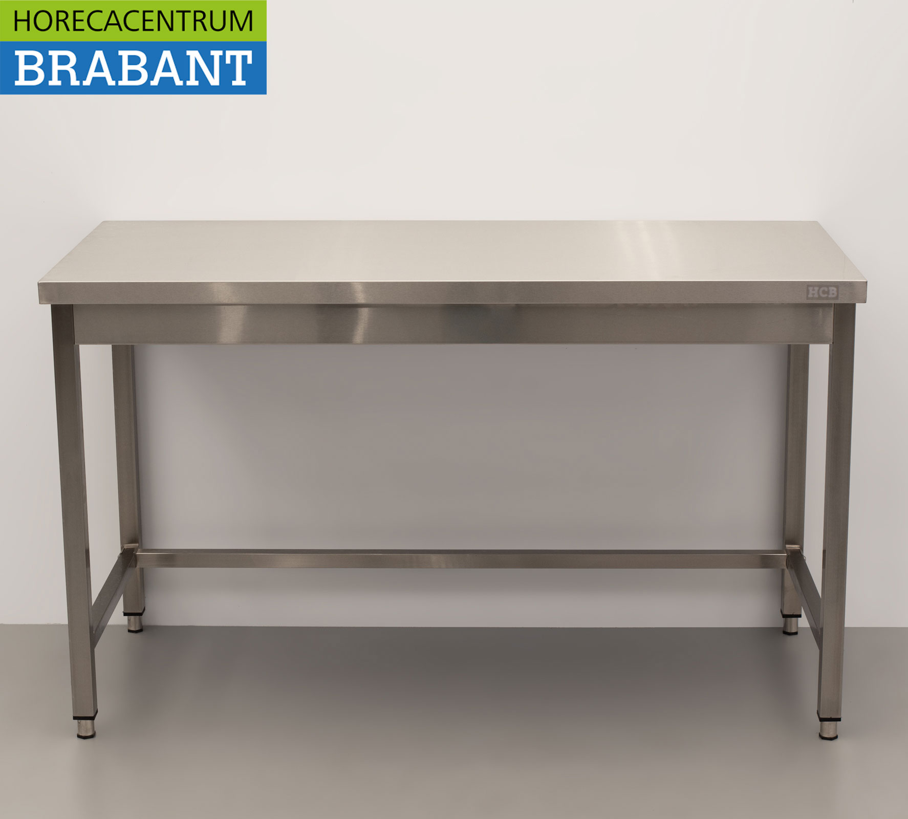 HCB Arbeitstisch Basic-line aus Edelstahl 140 x 60 x 85 cm Catering