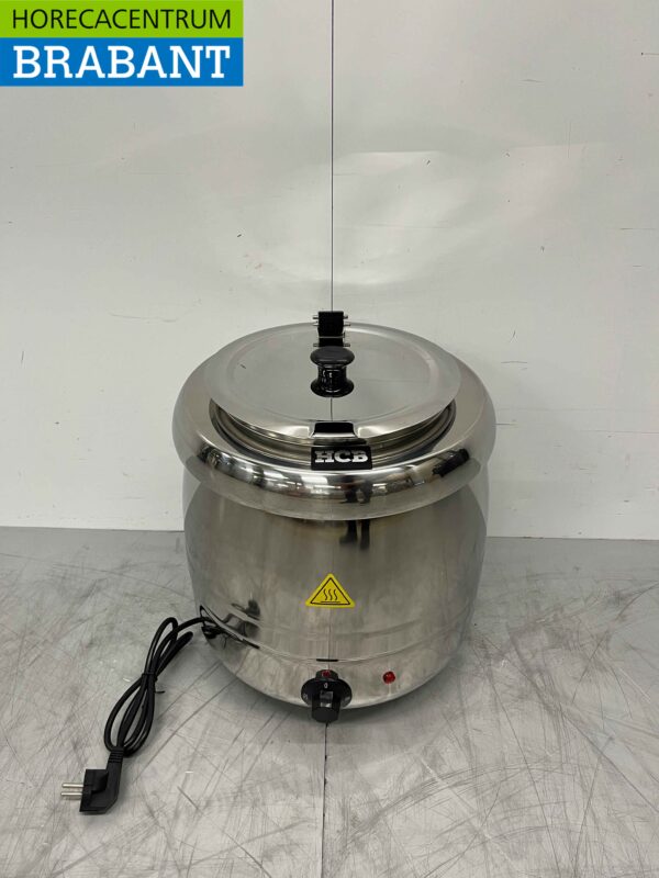 Edelstahl Suppenkessel Suppenterrine 10 Liter 230V Horeca