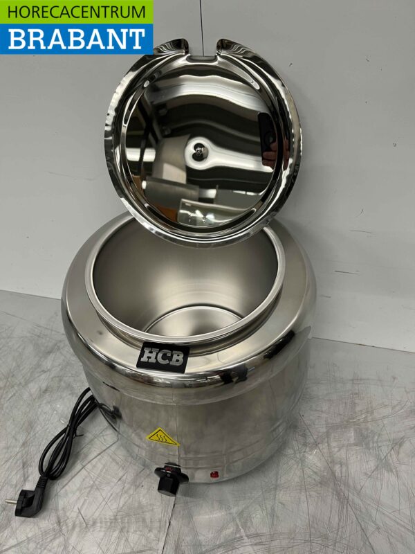 Edelstahl Suppenkessel Suppenterrine 10 Liter 230V Horeca – Bild 4