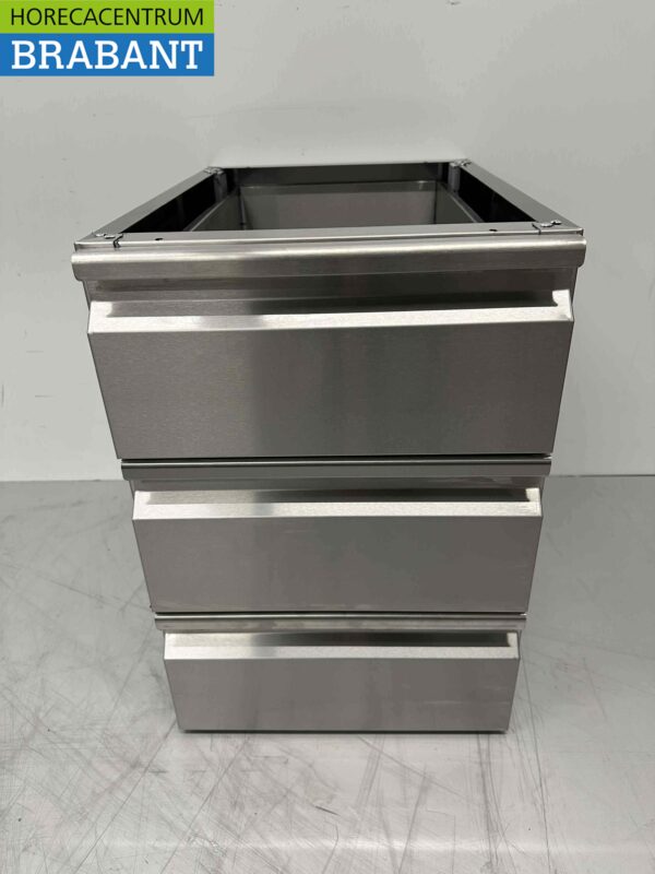 Unterer Schubladenschrank aus Edelstahl 3 Schubladen Premium-line Catering