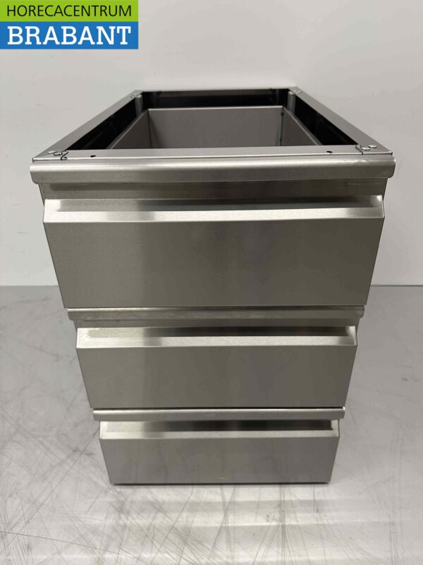 Unterer Schubladenschrank aus Edelstahl 3 Schubladen Premium-line Catering