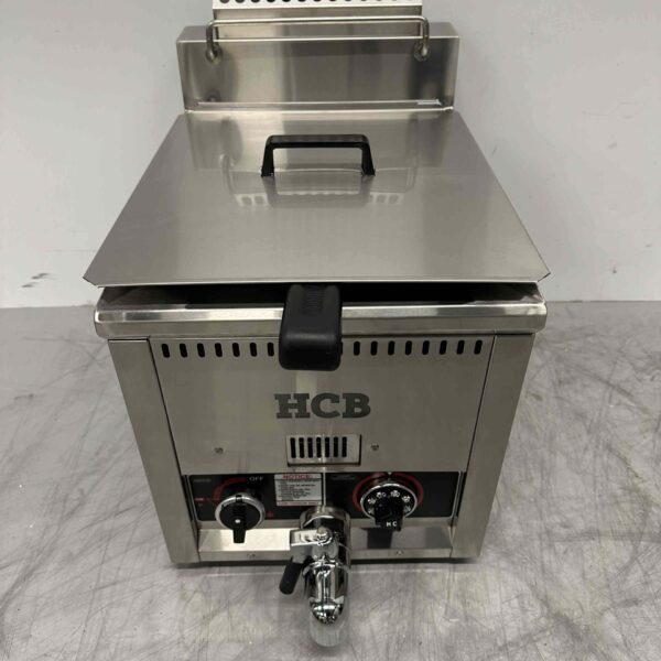 Edelstahl Friteuse 21 Liter Gas Horeca