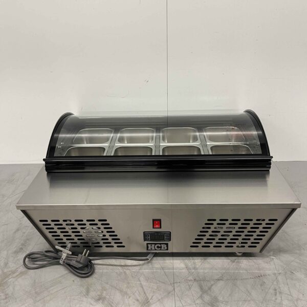Edelstahl Nachfüll-Kühlschrank 8 x 1/6 GN 67 Liter 230V Horeca