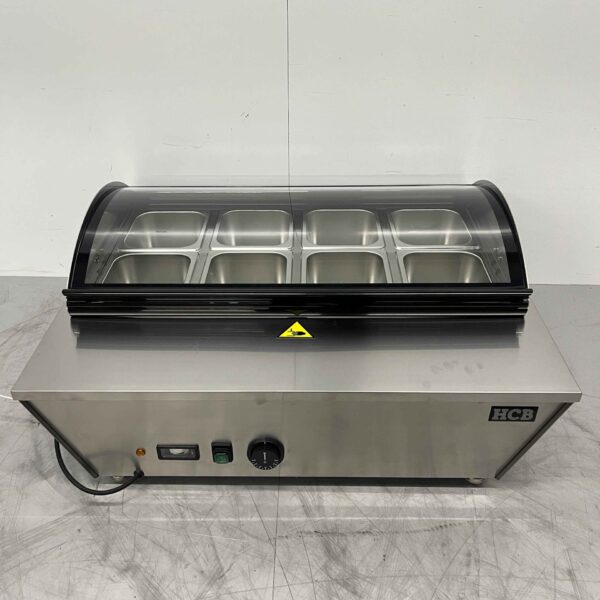 Edelstahl Warmhaltevitrine 67 Liter 76,5 cm 230V Horeca