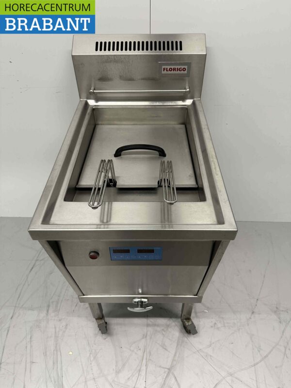 Edelstahl Florigo HR Hochleistungsfritteuse Fritteuse 20 Liter 25 kW GAS Horeca – Bild 2