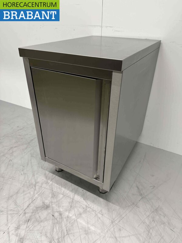 Edelstahl Arbeitsschrank 1 Tür Premium-line 50 cm Catering – Bild 2