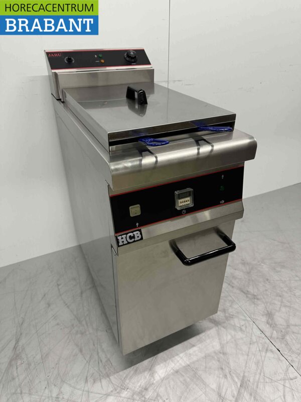 Edelstahl Friteuse Fritteuse 30 Liter 10 kW 400V Horeca – Bild 3