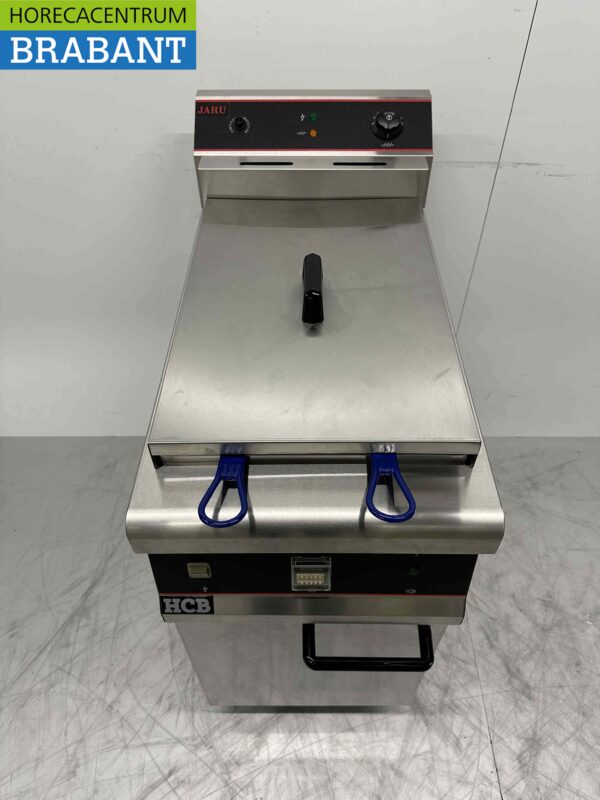 Edelstahl Friteuse Fritteuse 30 Liter 10 kW 400V Horeca – Bild 4