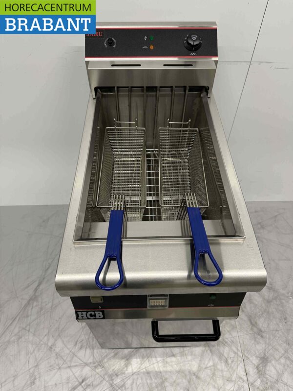 Edelstahl Friteuse Fritteuse 30 Liter 10 kW 400V Horeca – Bild 5