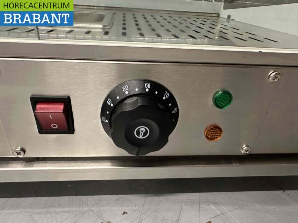 Warmhaltevitrine aus Edelstahl 65 cm 230V Horeca – Bild 5