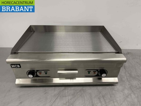 Edelstahl Grillplatte Glatte Grillplatte 75 cm 400V Horeca