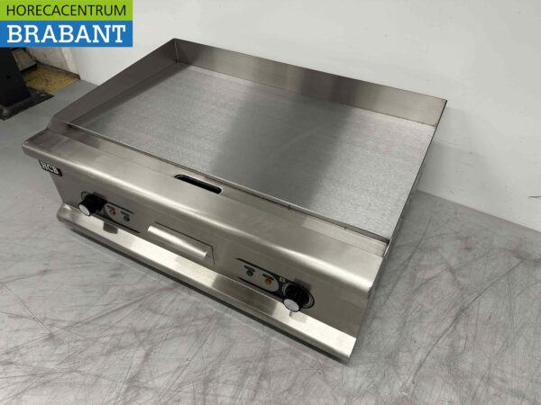 Edelstahl Grillplatte Glatte Grillplatte 75 cm 400V Horeca – Bild 3