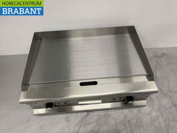 Edelstahl Grillplatte Glatte Grillplatte 75 cm 400V Horeca – Bild 4