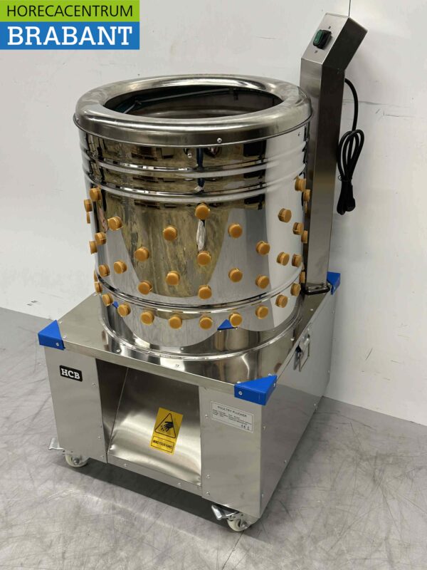 Edelstahl Mobile Geflügelsammelmaschine 180 Stück/Stunde 230V Horeca – Bild 3