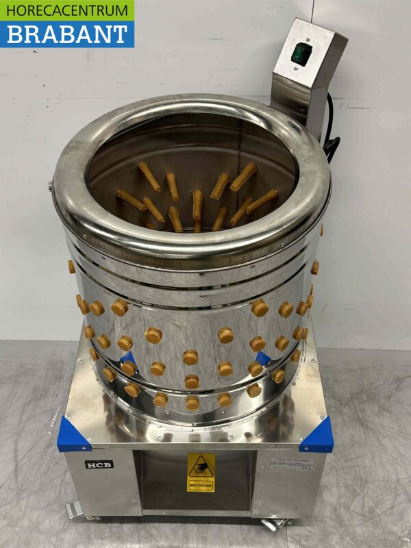 Edelstahl Mobile Geflügelsammelmaschine 180 Stück/Stunde 230V Horeca – Bild 4