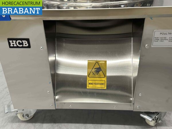 Edelstahl Mobile Geflügelsammelmaschine 180 Stück/Stunde 230V Horeca – Bild 7